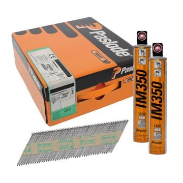 Paslode 141226 3.1mm x 75mm Bright Ring Shank IM350+ Nails x2200 Pcs