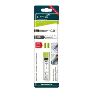 Pica 7030/SB Fine Dry Graphite Lead Set HB x24 Pcs Inc 2x Erasers