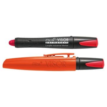 Pica 990/40/SB VISOR Permanent Longlife Industrial Marker - Red