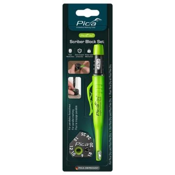 Pica 30801 Dry Automatic Longlife Deep Hole Marker & Scriber Block Set