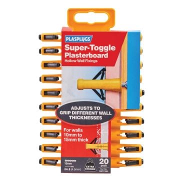 Plasplug SSTC554 Super Toggle Hollow Fixing x20 Pcs