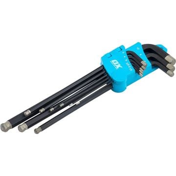 OX Pro P322609 Hex Allen Key Long Set x9 Pcs