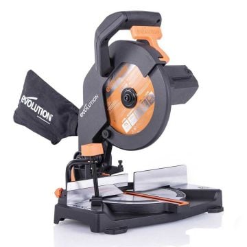 Evolution R210CMS 210mm Compound Mitre Saw With TCT Blade & Dust Bag