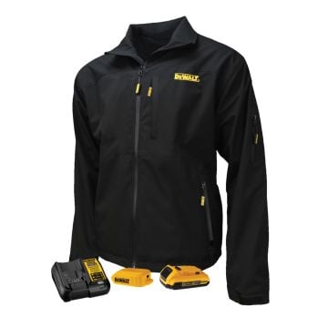 DeWalt DCHJ090 18v XR Structured Soft-Shell Heated Jacket Inc 1x 2.0Ah Battery