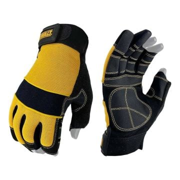 DeWalt DPG24L EU Fingerless Framers Gloves - Black/Yellow Large
