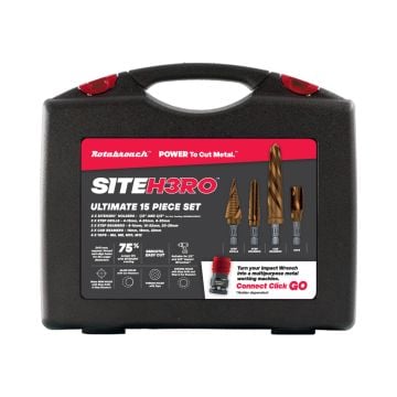 Rotabroach SHR1 SITEH3RO Ultimate Metric Drill Bit Kit x15 Pcs