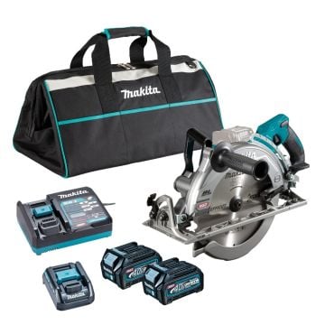 Makita RS002GD201 40v Max XGT AWS Brushless Circular Saw 260mm Inc 2x 2.5Ah Batts