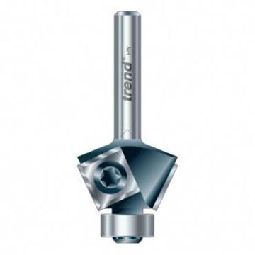 Trend RT/33X1/4TC Rota-Tip guided bevel trimmer 27 mm dia. 12mm lng.