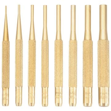 Starrett SB565Z Brass Drive Pin Punch Set x8 Pcs