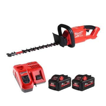 Milwaukee M18 FUEL FHET45-802 18v 45cm Hedge Trimmer Inc 2x 8.0Ah HIGH OUTPUT Battery