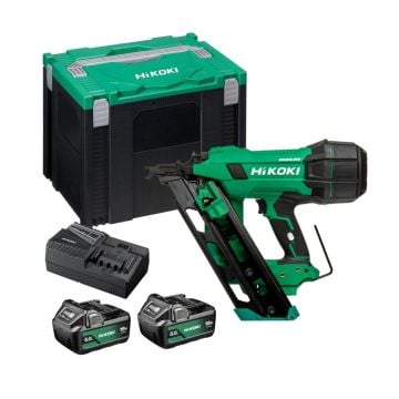HiKOKI NR1890DCAJPZ 18v Brushless First Fix Framing Nailer Inc 2x 5.0Ah Batteries