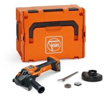 Fein 71220961000 CCG 18-125-15 AS AMPShare Cordless 18v Angle Grinder Body Only In L-Boxx Carry Case