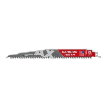 Milwaukee 48475226 230mm x 5 TPI Heavy Duty AX Carbide Teeth Demolition Reciprocating Saw Blade