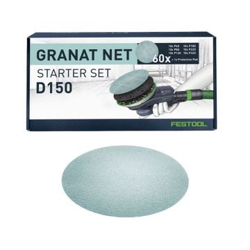 Festool 578667 Granat Net D150 GR NET 150mm Sanding Starter Set x60 Pcs