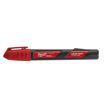 Milwaukee 4932492143 Inkzall Jobsite Liquid Paint Red Marker