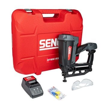 Senco GT65i-RX 16g Cordless Gas 2nd Fix Finisher Nail Gun inc 2x Batteries