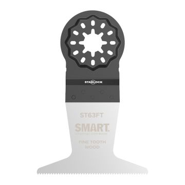 SMART ST63FT1 63mm Starlock Pro Wide Fine Wood Multitool Saw Blade
