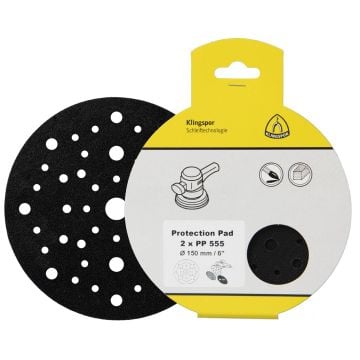 Klingspor 358148 PP 555 150mm Self-Fastening Protection Pad x2 Pcs