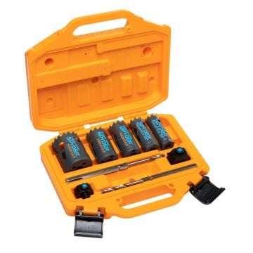 Spyder 600925 Carbide Tipped Metal/Wood Rapid Core Eject Hole Saw Kit x9 pcs