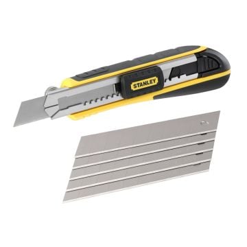 Stanley 0-10-481 FatMax 18mm Snap Off Knife Inc 6x Snap Off Blades