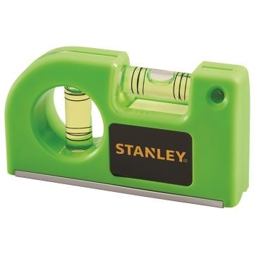 Stanley STHT42131-9 87mm / 3.4" Magnetic Pocket Level (2 Vials) Green