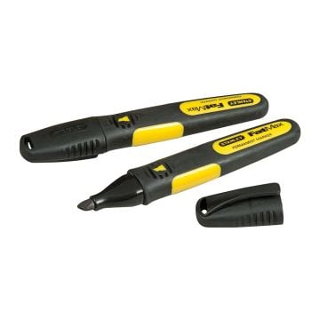 Stanley 0-47-314 FaxMax Chisel Tip Marker Pen x2 Pcs