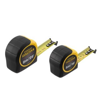 Stanley FMHT81745-0 FatMax Classic 5m & 8m Tape Measure Twin Pack