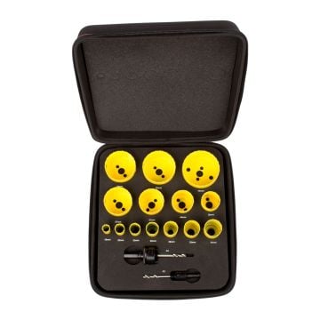 Starrett KFC14021 Fast Cut General Purpose Hole Saw Kit 16-76mm x16 Pcs