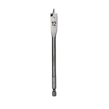 Starrett 12 x 152mm Flat Wood 1/4" Hex Drill Bit 