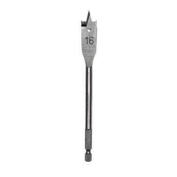 Starrett 16 x 152mm Flat Wood 1/4" Hex Drill Bit 
