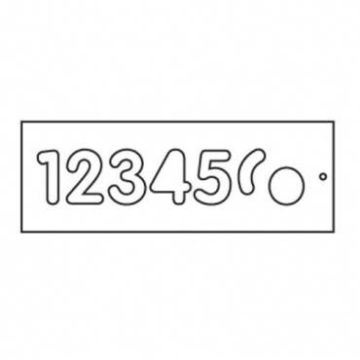 Trend WP-T/NUC/57A Template 57mm upper case 1-6