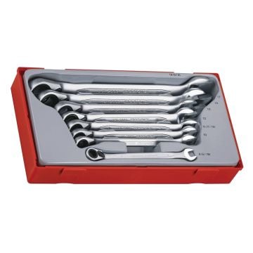 Teng Tools TT6508R Ratcheting Combination Spanner Set x8 Pcs