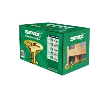 Spax Trade Pack Yellox Pozi Screws x1100 Pcs