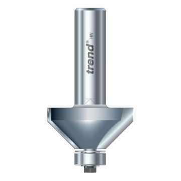 Trend 46/361X1/2TC Pro TCT Router Cutter Guided Chamfer Cutter 45 Degs 1/2" Shank