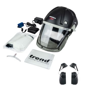 Trend Air-Pro Airshield Pro APF 20 230v Powered Respirator Mask Kit Inc Ear Defenders