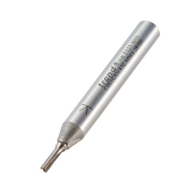 Trend CraftPro C001CX1/4TC Two Flute Router Cutter 2mm Diameter