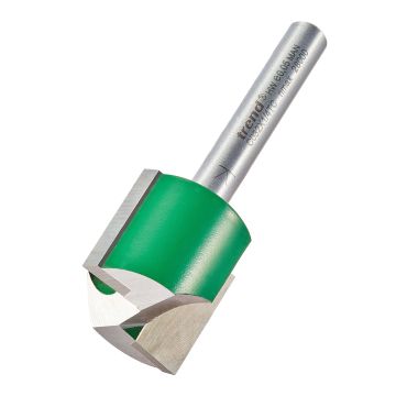 Trend CraftPro C032X1/4TC Two Flute Router Cutter 22.2mm Diameter