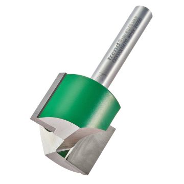 Trend CraftPro C033AX1/4TC Two Flute Router Cutter 25mm Diameter