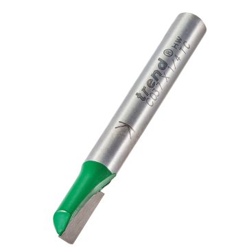 Trend CraftPro C037X1/4TC One Flute Router Cutter 6.3mm Diameter x 12.7mm