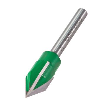 Trend CraftPro C043CX1/4TC Triple Flute Engrave Router Cutter Angle 60 Degrees