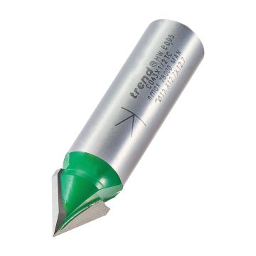 Trend CraftPro C043X1/2TC Chamfer V Groove Router Cutter Angle 60 Degrees