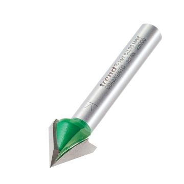 Trend CraftPro C043X1/4TC Chamfer V Groove Router Cutter Angle 60 Degrees