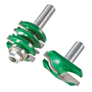 Trend CraftPro CR/PDS1X1/2TC Panel Door Set Ogee Router Cutter x2 Pcs C155X1/2TC & C173X1/2TC