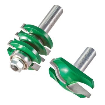 Trend CraftPro CR/PDS1X12MMTC Panel Door Ogee Router Cutter Set x2 Pcs 