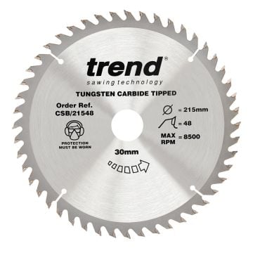 Trend CSB/21548 Wood Circular Saw Blade 215mm x 30mm x 48T