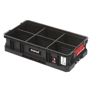 Trend MS/C/100TD Modular Storage Compact Open Tote Box 100mm With Divider