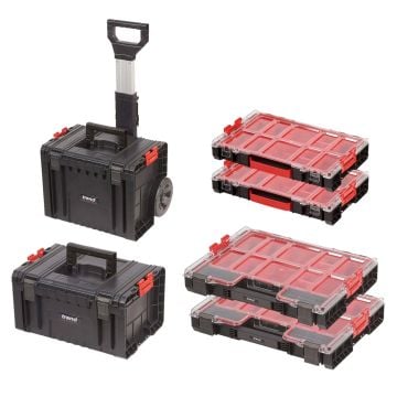 Trend MS/TSET5Z ProTransit Modular Storage Set Cart / Box / Medium & Large Organisers Inc 6x Pcs