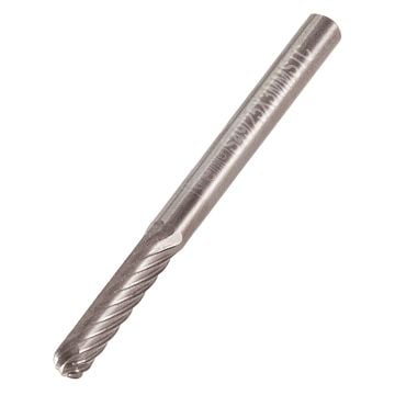 Trend S49/25X3MMSTC Solid Carbide Burr 3mm Diameter / 3mm Shank Bull Nose