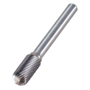 Trend S49/3X6MMSTC Solid Carbide Burr 10mm Diameter / 6mm Shank Bull Nose