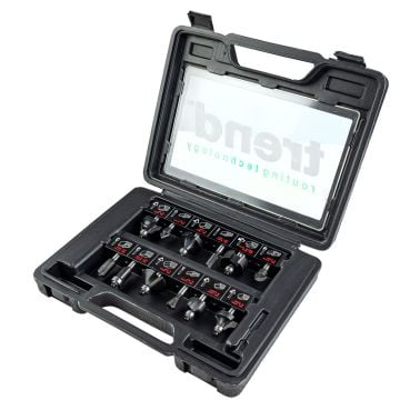 Trend SET/SS8X1/4TC Starter Cutter Set x12 Pcs (Shank Diameter 1/4")